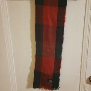 Source Unknown Red and Black Men's Scarf Size 8X52